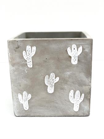 Ceramica quadra con cactus