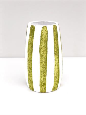 Vaso alto righe verdi