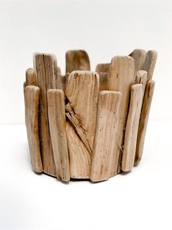 Cassetta tonda legno naturale