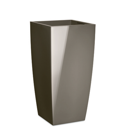 Vaso squadrato alto 70 lucido con cestello