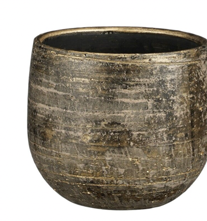 Vaso ceramica Marcus bronzo