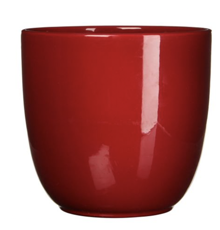 Vaso liscio rosso d.19