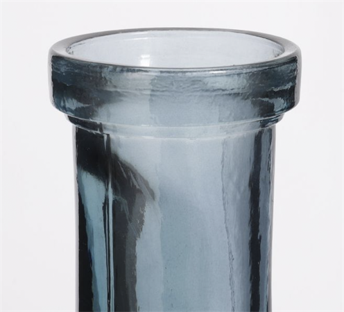 Bottiglia vetro blu h.75 cm