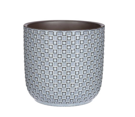 Vaso mosaico azzurro