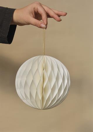 Addobbo pallina origami d.15 bianca