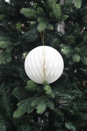 Addobbo pallina origami d.15 bianca