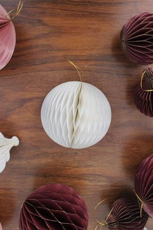 Addobbo pallina origami d.15 bianca