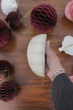 Addobbo pallina origami d.15 bianca