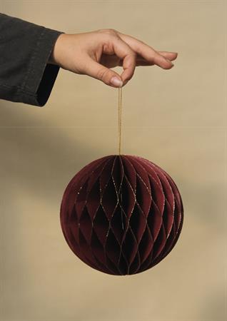 Addobbo pallina origami d.15 borgogna