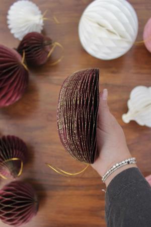 Addobbo pallina origami d.15 borgogna