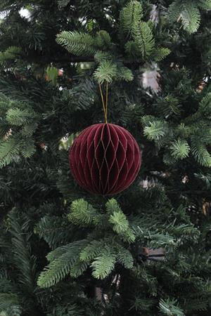 Addobbo pallina origami d.12 borgogna