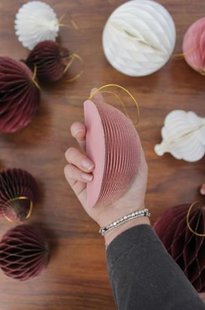Addobbo pallina origami d.12 rosa