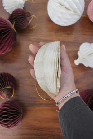 Addobbo pallina origami d.12 bianca