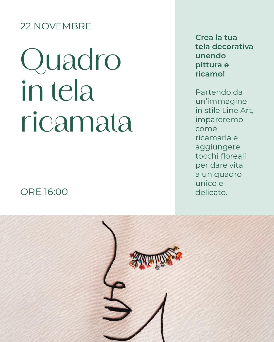 Quadro in tela ricamata